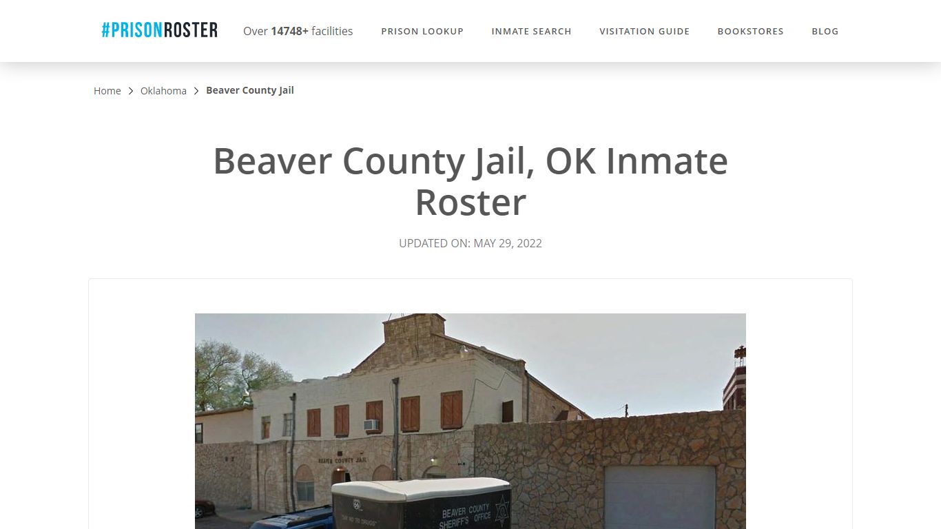 Beaver County Jail, OK Inmate Roster